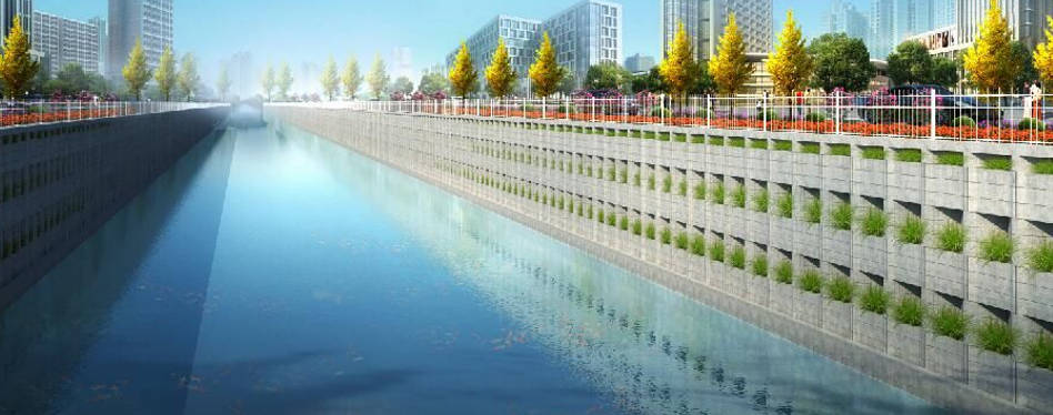 Quangong 장비가 차세대 다기능 생태 물 관리 벽돌을 형성하는 방법